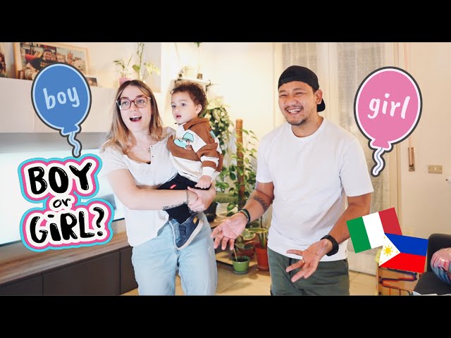 GENDER REVEAL! BOY OR GIRL? BAWAL SA IYAKIN! | FILIPINO ITALIAN FAMILY 🇵🇭 🇮🇹 class=