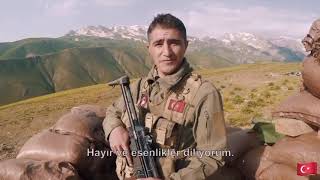 Türk Askerinden Yürek Burkan Bayram Mesajı
