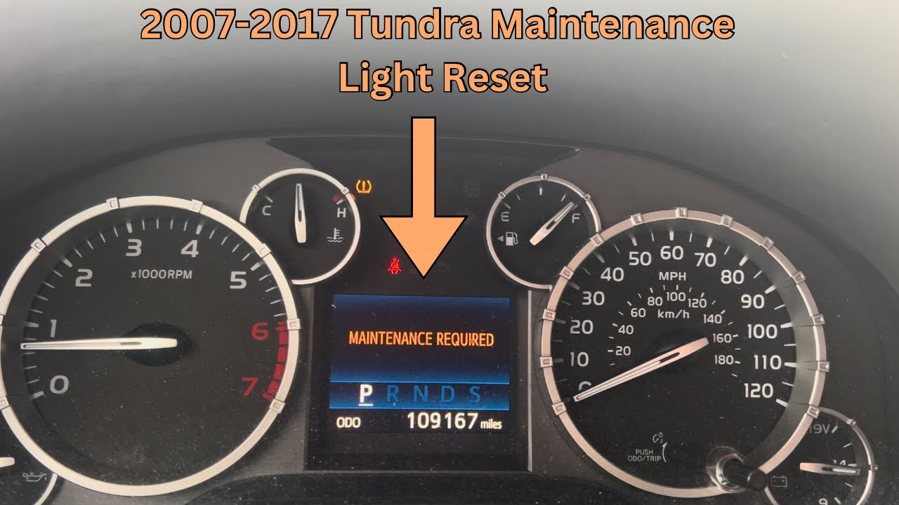 Reset Tundra Maintenance Light 2017