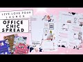 New live love posh flip through  plan with me  office chic spread  the happy planner