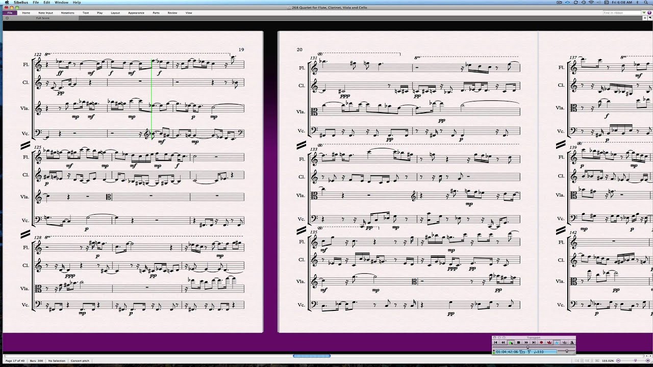 268 Quartet for Flute, Viola and Cello (contemporary