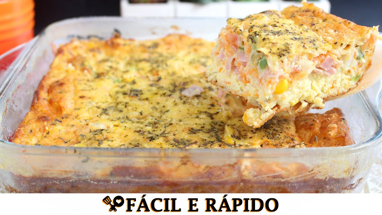 OMELETE DE FORNO COMPLETÃO - RECEITAS QUE AMO