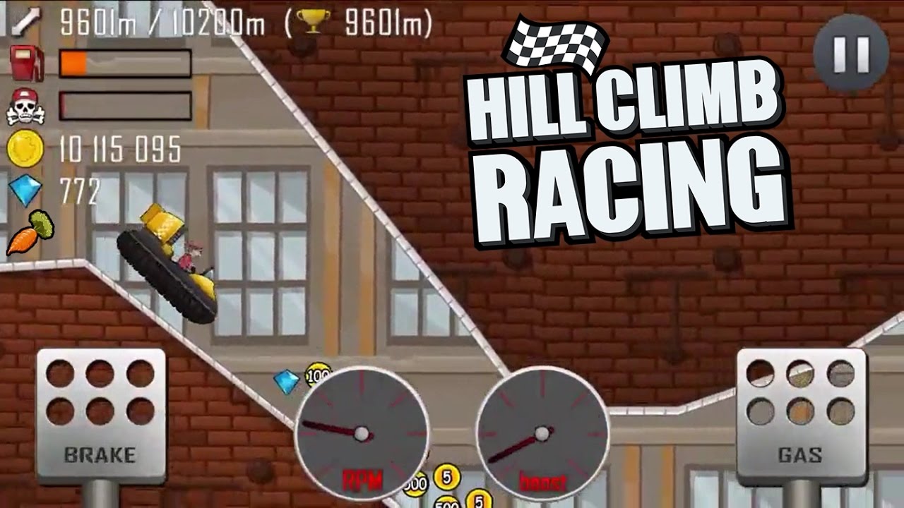 Hill Climb Racing - Hovercraft 11078m on FACTORY
