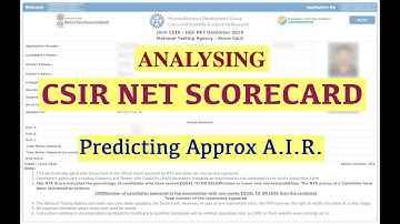 CSIR NET DEC 2019: Analysing Scorecard | Predicting Approx. Rank | JRF or Not?