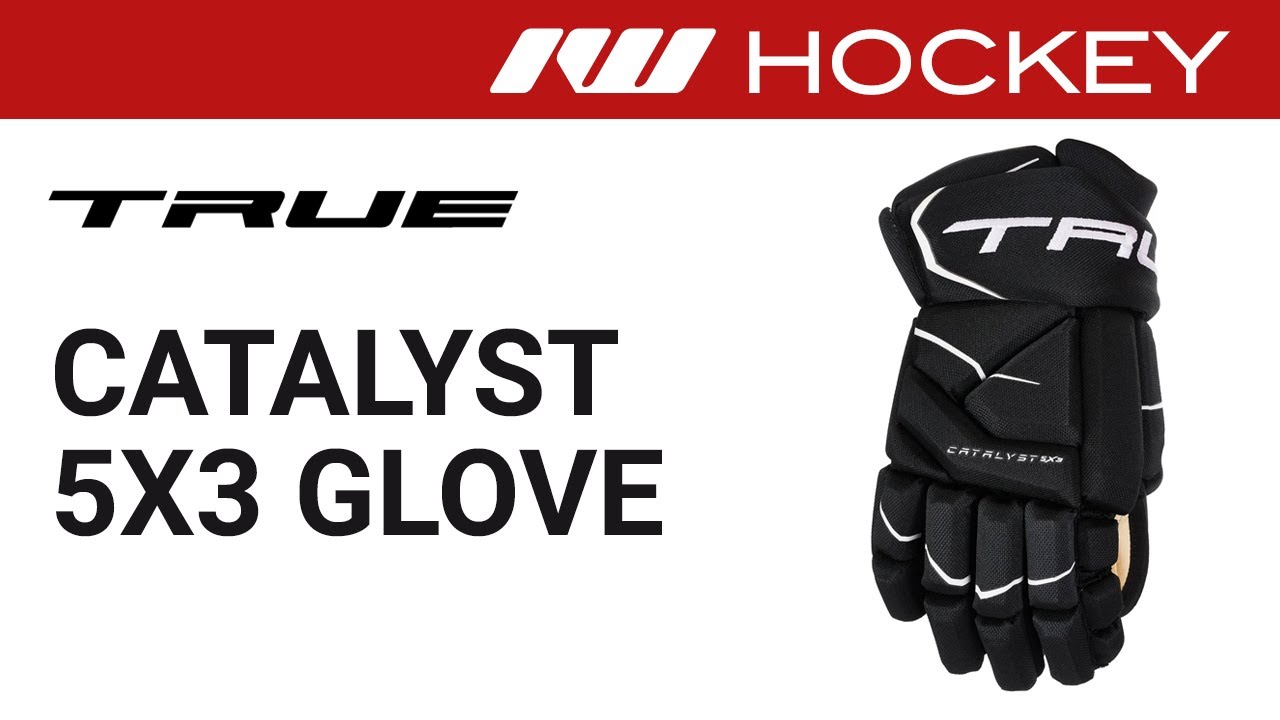 True Catalyst 9x3 Junior Ice Hockey Gloves Black / 11