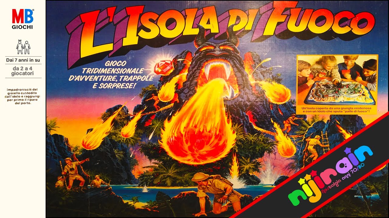 L'ISOLA DI FUOCO della MB - Nijirain Giocattoli anni 70/80/90 