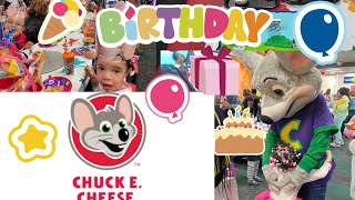 Come with Us to Chuck E. Cheese.  A Birthday Party.