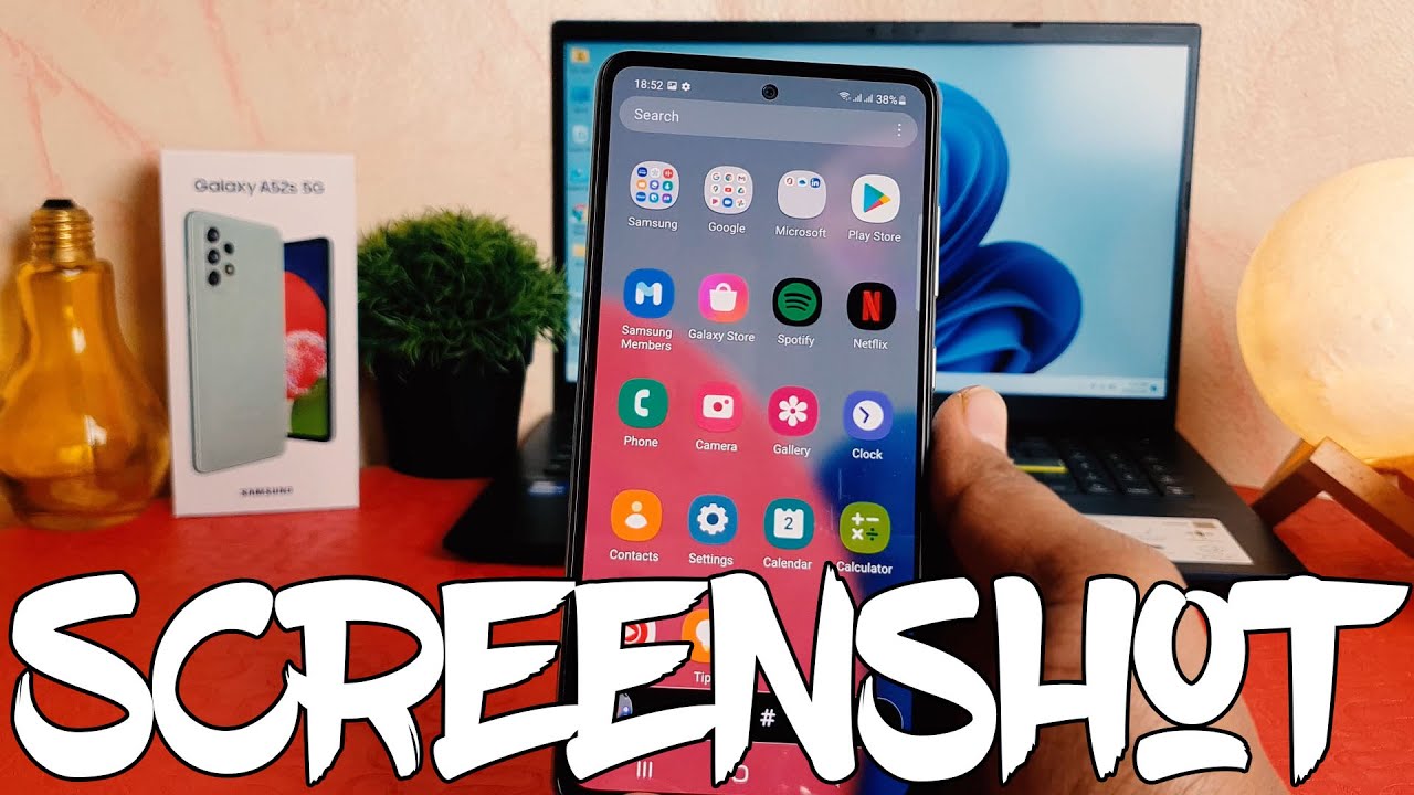 Samsung Galaxy A52s: How to Take Screenshot - YouTube