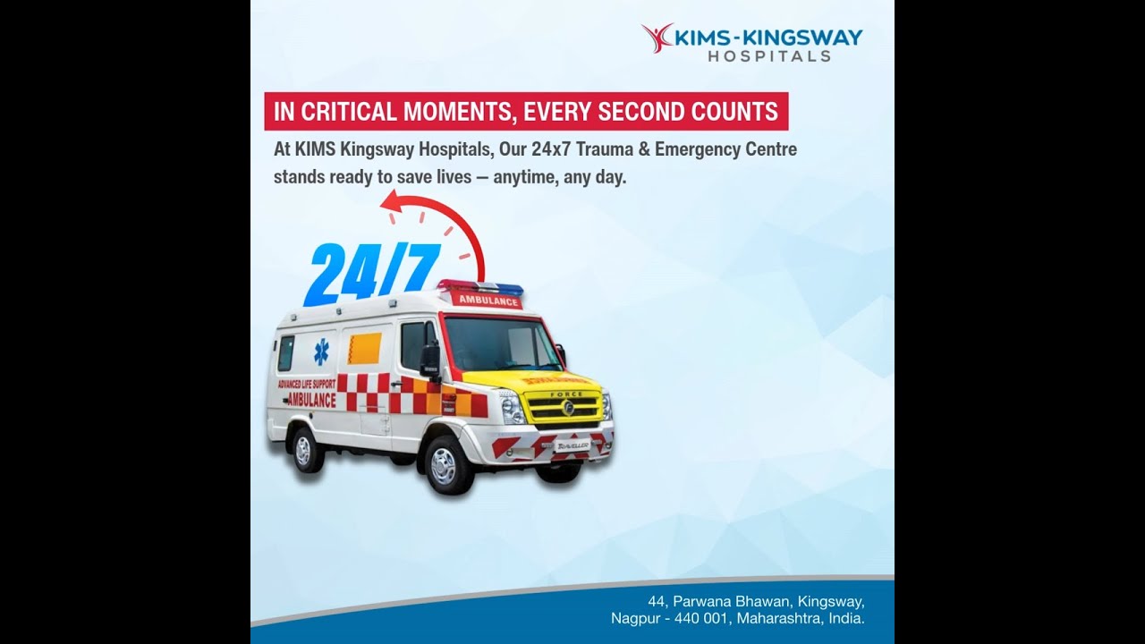 24&times;7 Life-Saving Emergency Care at KIMS-Kingsway Hospitals, Nagpur 🚑❤️