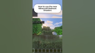 How to use the new Minecraft Bedrock Shaders #minecraft #shaders #minecraftbedrock