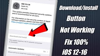software update download and install not working | ios update download and install greyed out