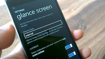 Glance Screen Lumia 830  - Windows 10 Mobile (10536)