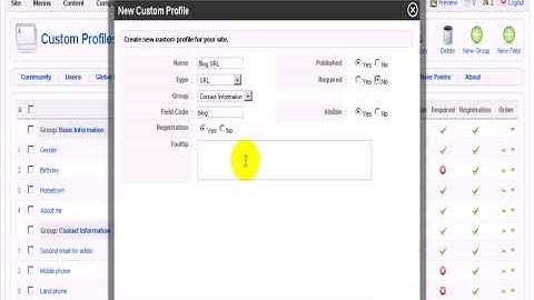 How to add a URL field to JomSocial video tutorial