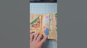 garden archivist altered book of pockets #brittcreatestuff #bcsaffiliate #junkjournalling
