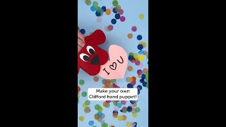 Clifford The Big Red Dog Craft Diy Hand Puppets