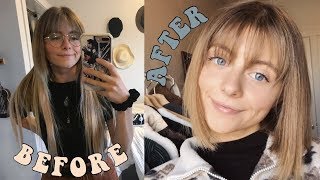 CUTTING MY HAIR + transformation