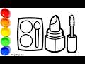 Draw Makeup Kit with Colors &amp; Circles + Baby Shark Song | Learn Colors for Kids | Yup Yup Go