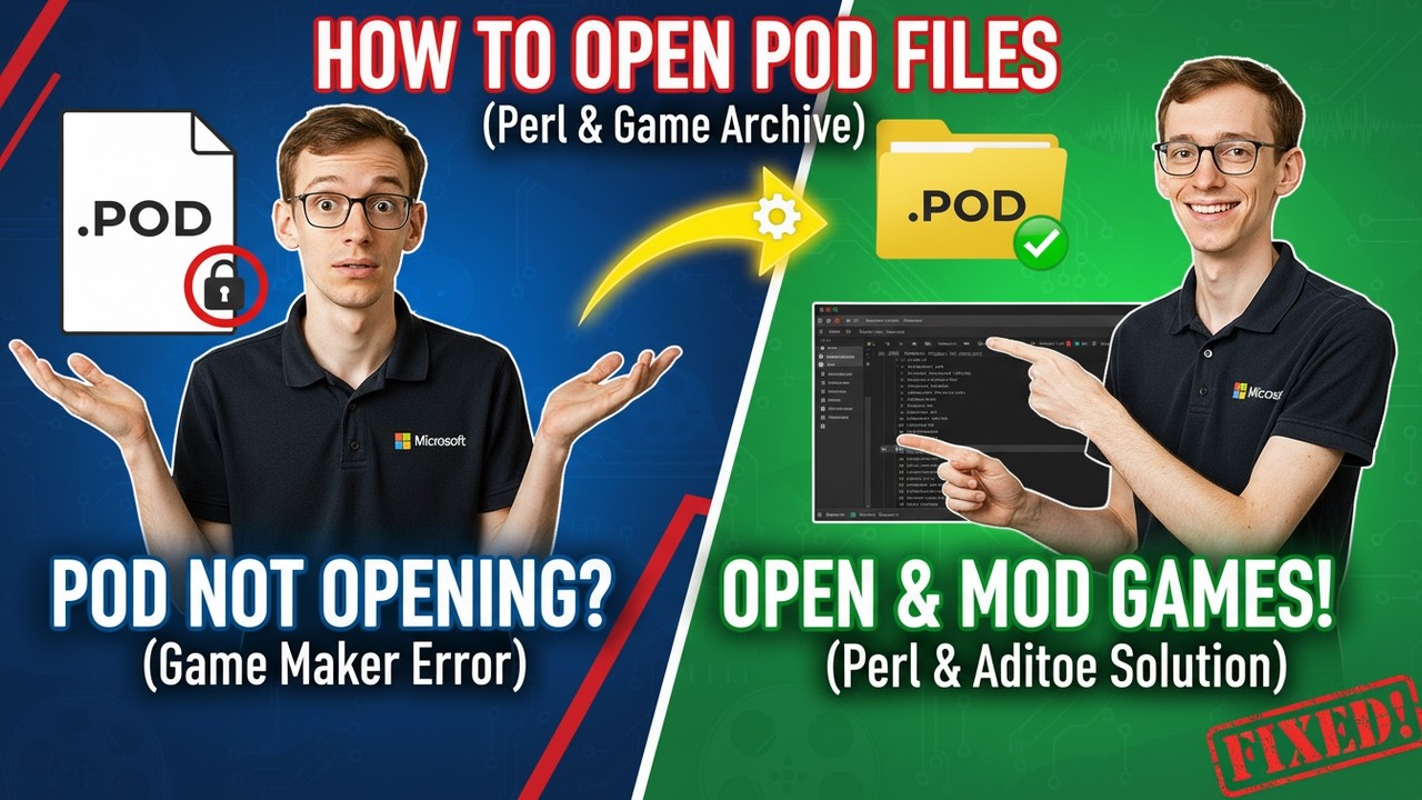 How to Open POD Files (Perl & Game Archive) - YouTube