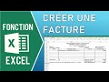 COMMENT FAIRE UNE FACTURE AVEC EXCEL