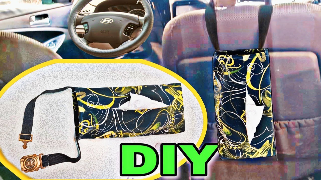 DIY Car Tissue Holder - Quick & Easy Sewing Tutorial - Sage&Lilac