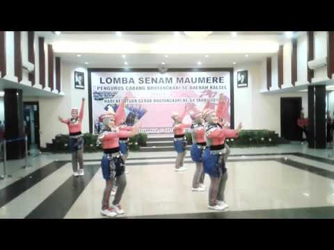 Bhayangkari Brimob Kalsel Juara 1 Lomba Senam Maumere Se Daerah Kalsel