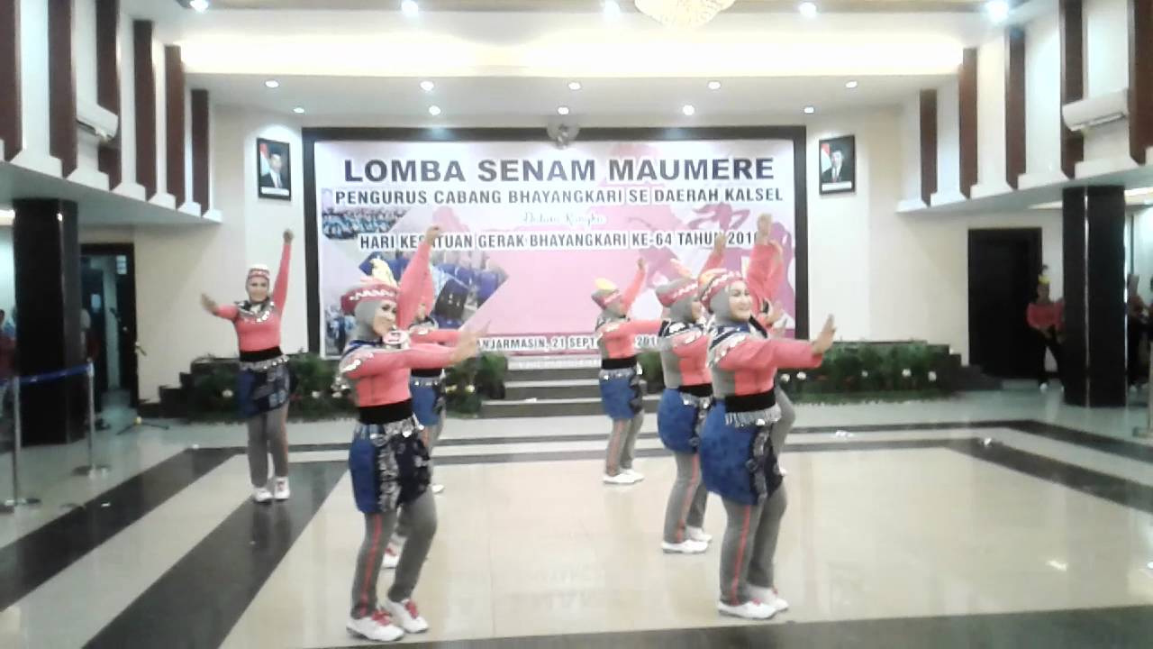 Bhayangkari Brimob Kalsel Juara 1 lomba senam maumere se daerah kalsel