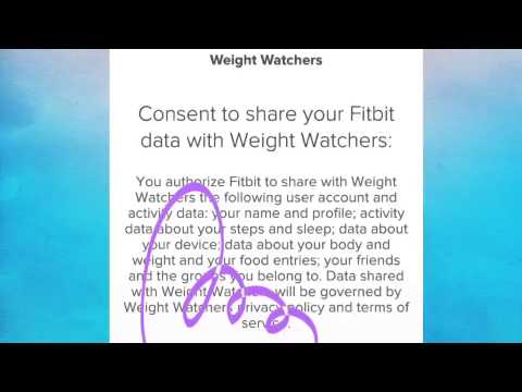sync fitbit with weight watchers