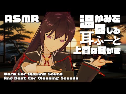 【ASMR】上質な耳かきと温かみを感じる耳ふー/Faster(Helicopter) Bamboo Ear Pick Ear Cleaning#499【睡眠導入/村瀬巴/4h】