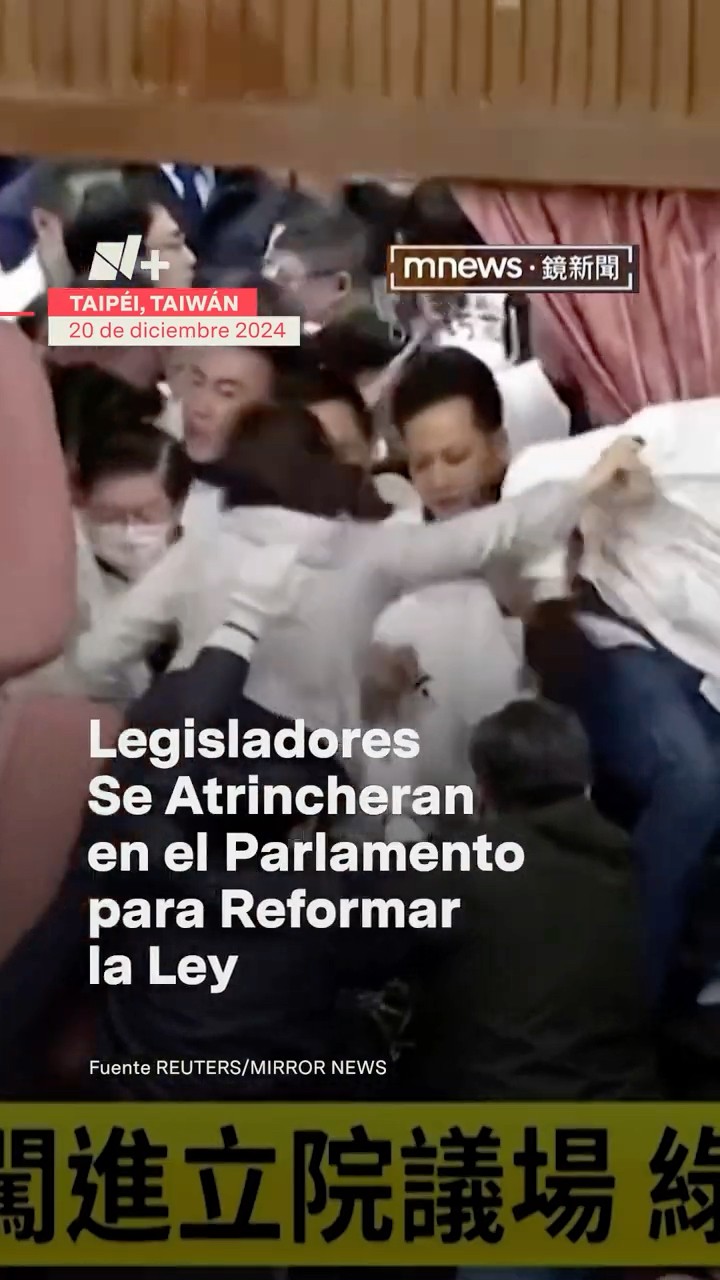 Legisladores se atrincheran en el parlamento para reformar la ley - N+ #shorts