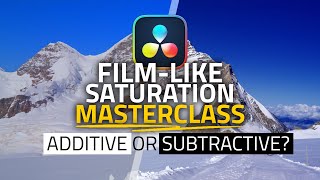 What is SUBTRACTIVE Saturation!?!  Pro Colorist Masterclass  Film Emulation in Davinci Resolve