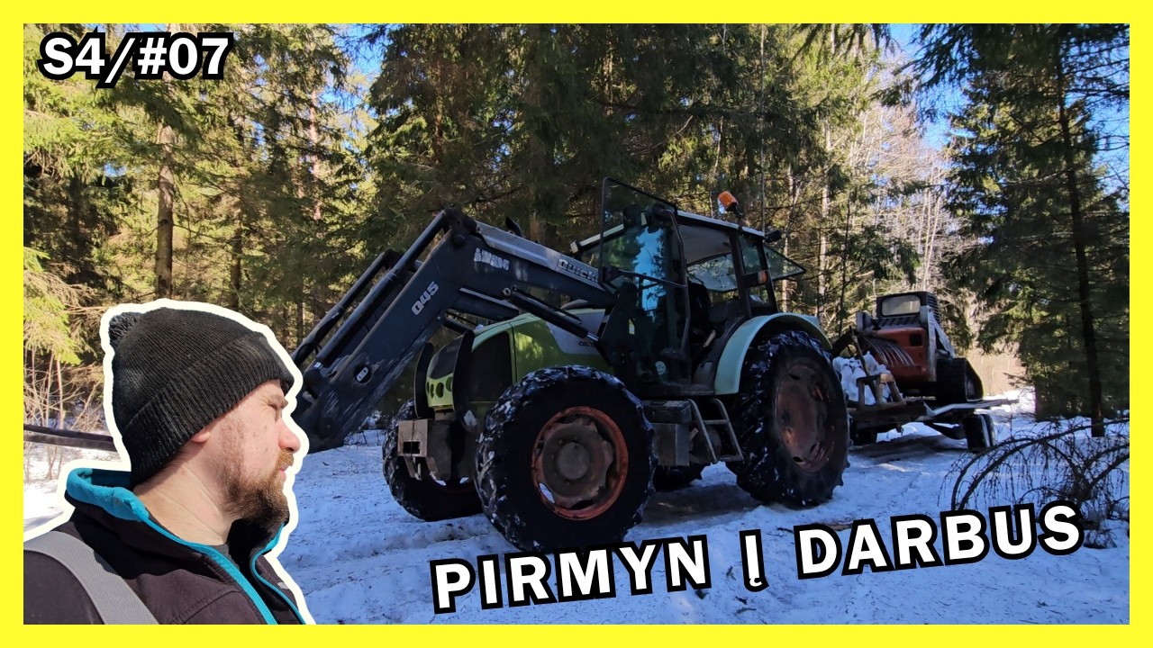 ukis.zemaitija/s4#7 šviesa, sulaužiau bobcat, varom į darbus 