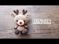 HOW TO CROCHET REINDEER | AMIGURUMI TUTORIAL