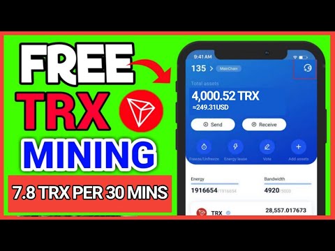 FREE SITE TO WITHDRAW FREE 7.8 TRX TO TRUST WALLET EVERY 30 MINUTE|?Withdrawal Proof|Free TRX mining