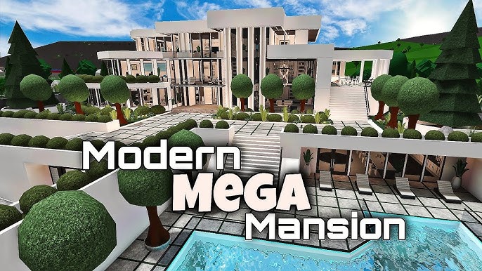 Modern Mansion exterior&layout (102k)! - - - - - #roblox #bloxburg #bl