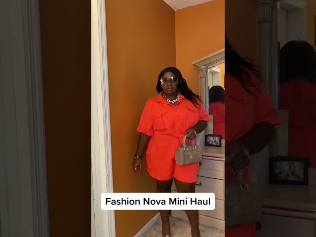 Fashion Nova Mini Haul/Plus Size Haul you can transition pieces from summer to fall #youtubeshorts