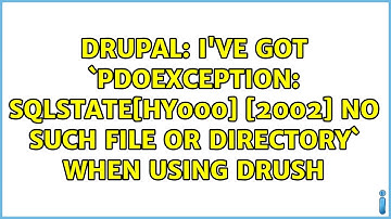 Drupal: I