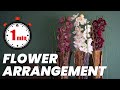 1 minute tutorial tropical orchid forest  how to make a cymbidium flower arrangement