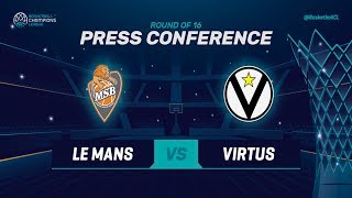 Le Mans v Segafredo Virtus Bologna - Press Conference - Basketball Champions League 2018