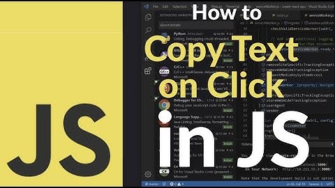 How to Copy Text on Click Using JavaScript | Create Copy-to-Clipboard Button with One Line of Code
