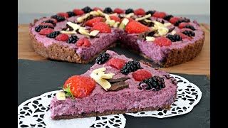 Blueberry tart. A simple recipe for fruit tart.