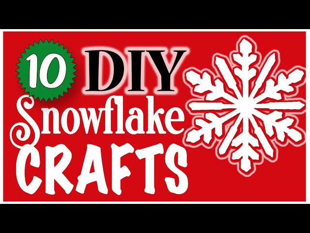 10 EASY Snowflake Crafts! ❄️ DOLLAR TREE DIYs 