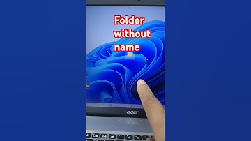 How to create folder without name। बिना नाम वाला फोल्डर कैसे बनाएं