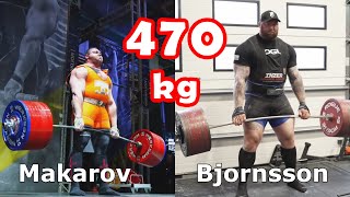 HAFTHOR BJORNSSON vs IVAN MAKAROV | Battle of 470 kg | Road to 501