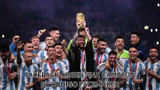 Facepack Argentina Campeón Fifa world Cup - PES 2017