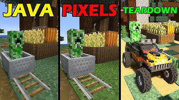 minecraft java vs pixels vs teardown