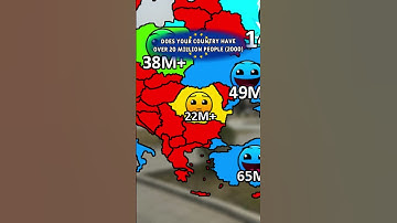Does your country have over 20 million people #europe #geography #map #mapping #population