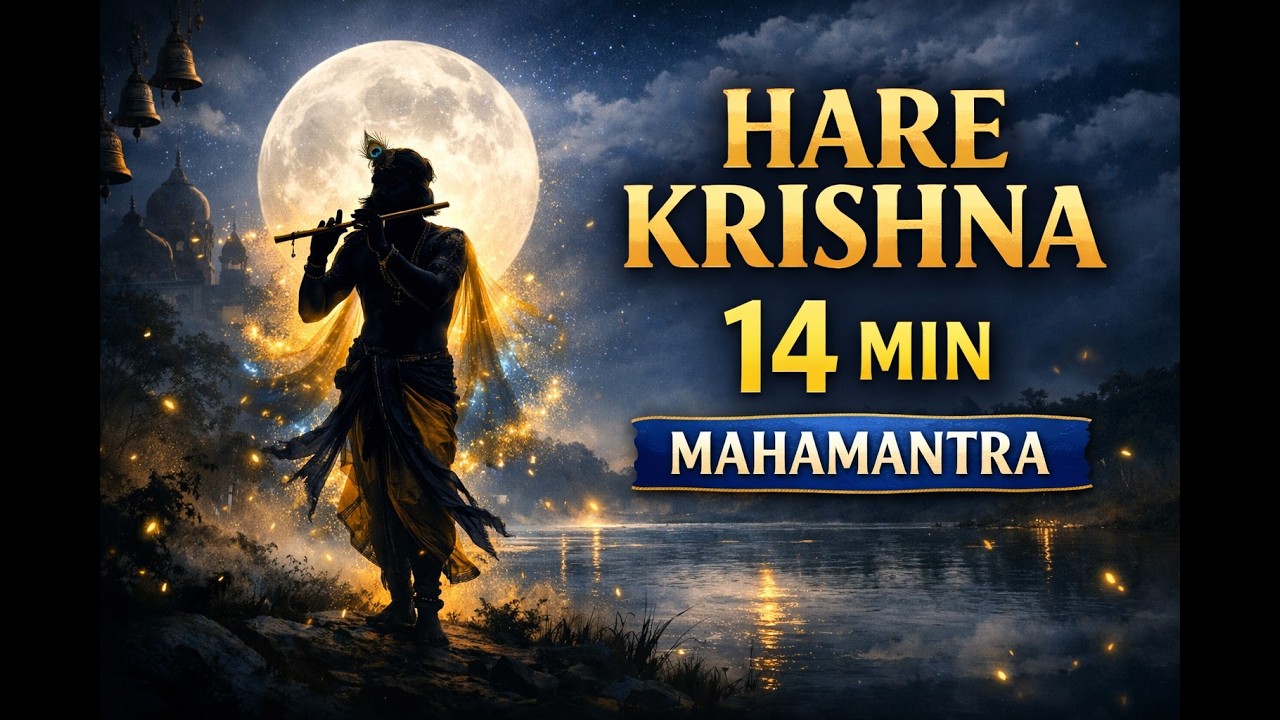 14 Min Hare Krishna Hare Rama Chanting | Relaxing Lofi Bhajan | ISKCON Inspired Meditation Music