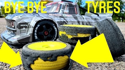 ARRMA INFRACTION V2 RC KILLS TYRES FIRST TIME OUT BURNOUTS, HOONING, DRIFTING & SPEED RUNS