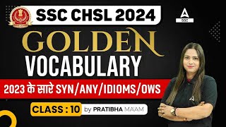 SSC CHSL Vocabulary Previous Year | English Vocabulary By Pratibha Mam #11