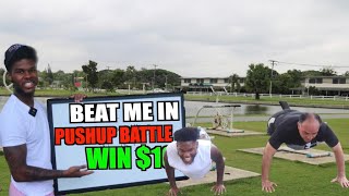 Beat Me in a Pushup Battle Win $10